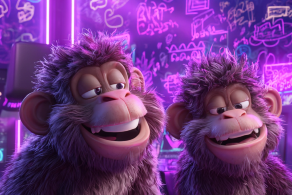 Image of two Monkeys who are looking at the wishes of a prospect.